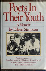 Poets in their youth : a memoir /