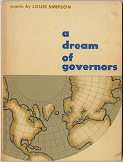 A dream of governors ; poems.