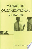 Managing organizational behavior