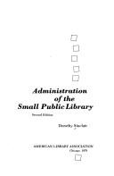 Administration of the small public library /