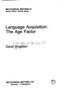 Language acquisition : the age factor /