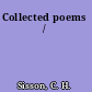 Collected poems /