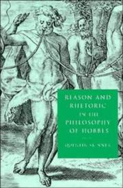 Reason and rhetoric in the philosophy of Hobbes /