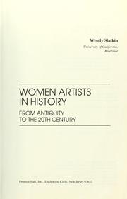 Women artists in history : from antiquity to the 20th century /