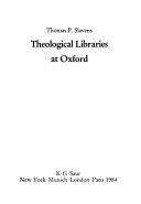 Theological libraries at Oxford /