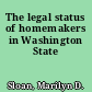 The legal status of homemakers in Washington State