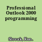 Professional Outlook 2000 programming