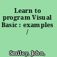 Learn to program Visual Basic : examples /