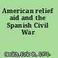 American relief aid and the Spanish Civil War