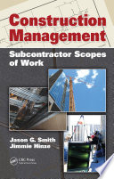 Construction management subcontractor scopes of work /