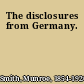 The disclosures from Germany.