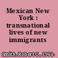 Mexican New York : transnational lives of new immigrants /