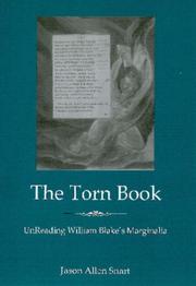 The torn book : unreading William Blake's marginalia /