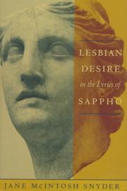 Lesbian desire in the lyrics of Sappho /