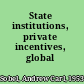 State institutions, private incentives, global capital