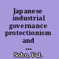 Japanese industrial governance protectionism and the licensing state /