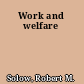 Work and welfare