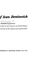 One day in the life of Ivan Denisovich /