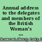 Annual address to the delegates and members of the British Woman's Temperance Association and World's Woman's Christian Temperance Union ... Memorial Hall, Farrington Street, 1892