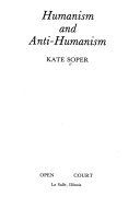 Humanism and anti-humanism /