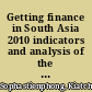 Getting finance in South Asia 2010 indicators and analysis of the commercial banking sector /