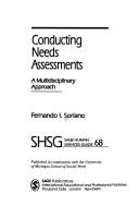 Conducting needs assessments : a multidisciplinary approach /