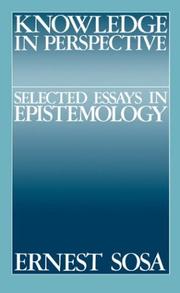 Knowledge in perspective : selected essays in epistemology /