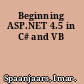 Beginning ASP.NET 4.5 in C# and VB