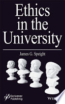 Ethics in the university /