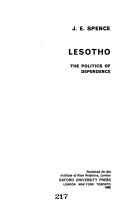 Lesotho : the politics of dependence /