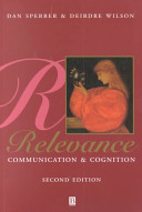 Relevance : communication and cognition /