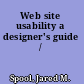 Web site usability a designer's guide /