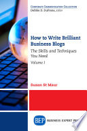 How to write brilliant business blogs.