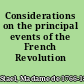 Considerations on the principal events of the French Revolution
