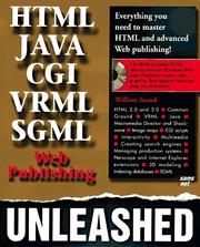 Web publishing unleased : HTML, Java, CGI, VRML, SGML /