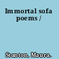 Immortal sofa poems /
