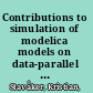 Contributions to simulation of modelica models on data-parallel mutli-core architectures /