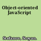 Object-oriented JavaScript
