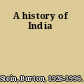 A history of India