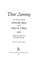 Dear Sammy : letters from Gertrude Stein and Alice B. Toklas /