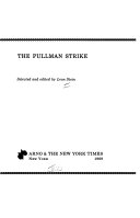 The Pullman strike.