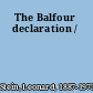 The Balfour declaration /