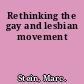 Rethinking the gay and lesbian movement