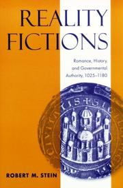 Reality fictions : romance, history, and governmental authority, 1025-1180 /