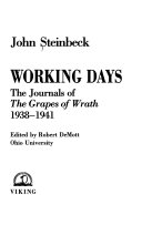 Working days : the journals of the Grapes of wrath, 1938-1941 /