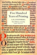 Five hundred years of printing /