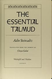 The essential Talmud /