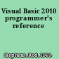 Visual Basic 2010 programmer's reference