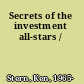 Secrets of the investment all-stars /