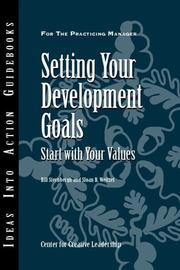 Setting your development goals : start with your values /